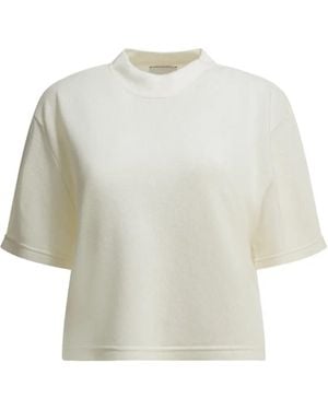 Sa Su Phi Cashmere Cropped T-Shirt - White