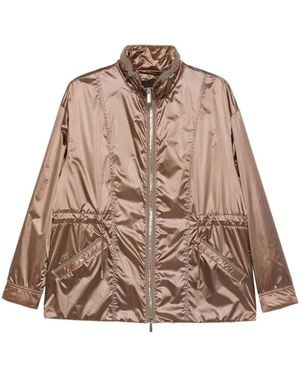 Moorer Eolia Zip-Fastening Jacket - Brown