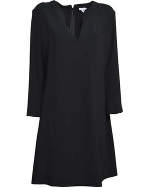 Aspesi V-Neck Mini Dress - Black