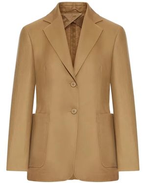 Max Mara フラップポケット ジャケット - ナチュラル