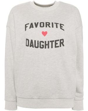 FAVORITE DAUGHTER Sweat À Logo Imprimé - Gris