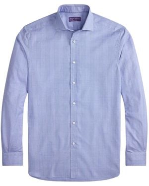 Ralph Lauren Camicia A Quadri A Maniche Lunghe - Blu