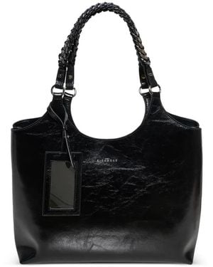 John Richmond Sac Porté Épaule À Anse Tressée - Black
