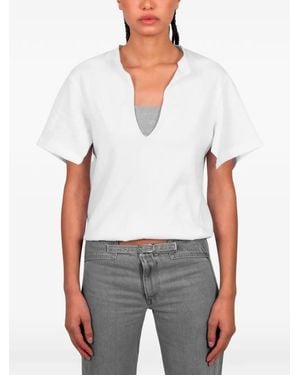 GIMAGUAS Alina V-Neck T-Shirt - White