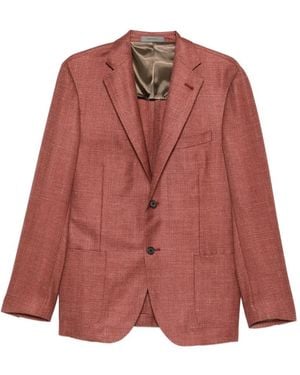 Corneliani Single-Breasted Blazer - Red