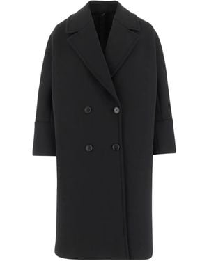 F.it Double-Breasted Coat - Black