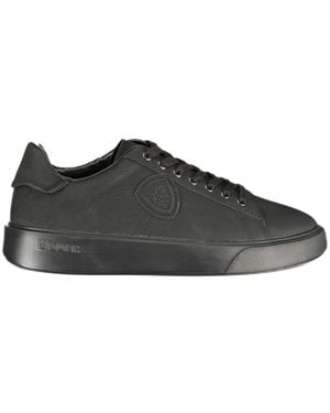 Blauer Buck13/Nub Logo-Patch Sneakers - Black