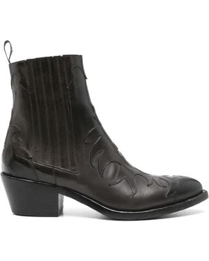 Sartore Leather Boots - ブラック
