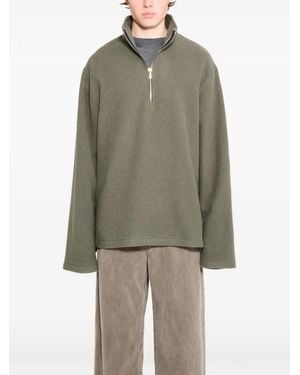 Rier Zip-Up Sweater - Green