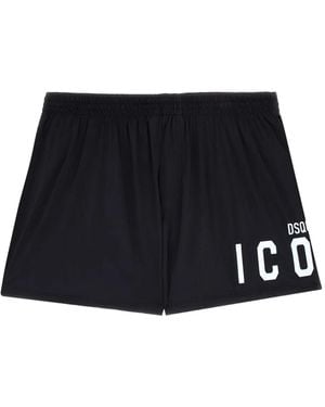 DSquared² Boxer Con Stampa - Nero