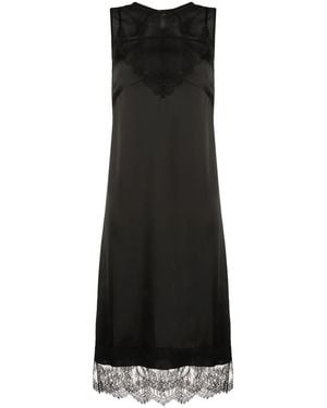 N°21 Lace-Trim Sleeveless Dress - Black
