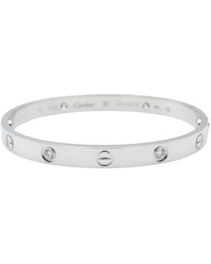 Cartier 14K Love Breath Bracelet - White