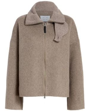 Proenza Schouler Roll Neck Zip Carina Jacket - Natural