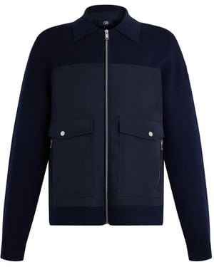 Fusalp Panelled Cardigan - Blue