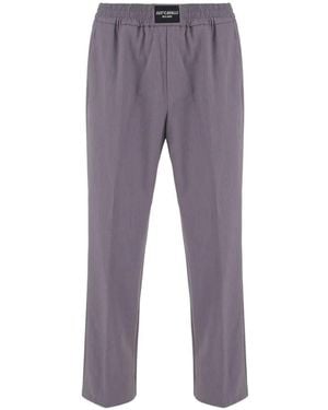 Just Cavalli Logo-Patch Elasticated Trousers - Grey
