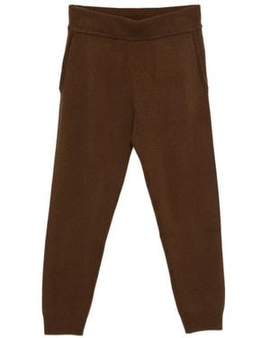 Entire studios Ribbed Knit Trousers - Brown
