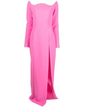 Monot Vestido Largo De Una Sola Manga - Rosa