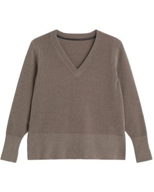 Rrd Maglione Con Scollo A V - Marrone