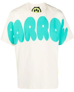 Barrow Logo-Print Short-Sleeve Cotton T-Shirt - Blue