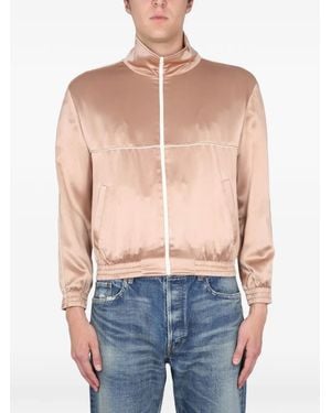 Saint Laurent Teddy Zip Jacket - Blue