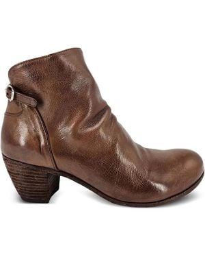 Officine Creative 50Mm Chabrol Side-Zip Leather Ankle Boots - Brown
