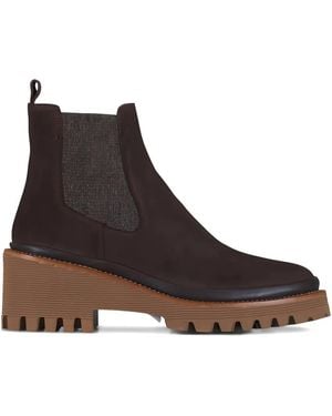 Ron White Bottines Emmaline À Empiècements Élastiqués - Brown
