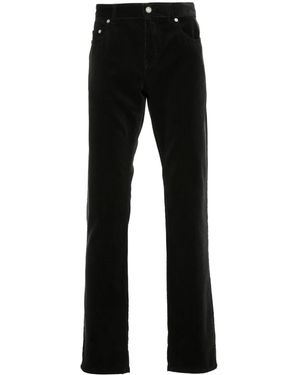 Saint Laurent Slim-Cut Corduroy Trousers - Black