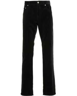 Saint Laurent Slim-Cut Corduroy Trousers - Black