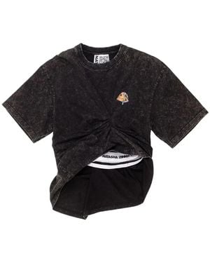 Natasha Zinko T-Shirt Camping - Noir