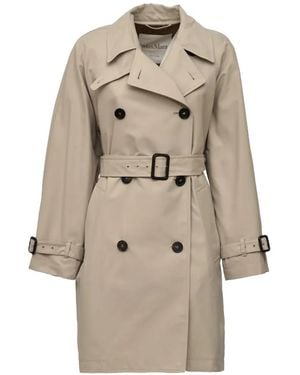 Max Mara Buttoned Trench Coat - Natural