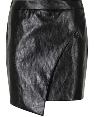 FEDERICA TOSI Wrap-Style Asymmetric Mini Skirt - Black