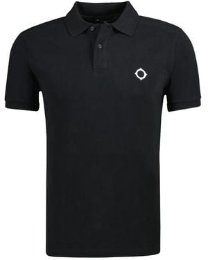 Ma Strum Logo-Detail Polo Shirt - Black