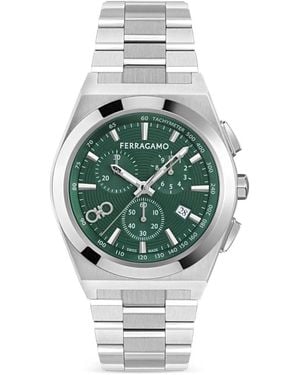 Ferragamo Vega Chrono 42Mm Watch - Grey