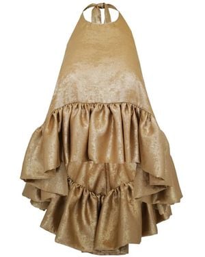 Azeeza Winston Ruffled Halterneck Top - White
