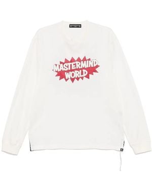 MASTERMIND WORLD T-Shirt mit Logo-Print - Weiß