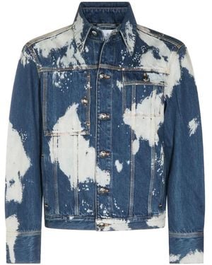 Vivienne Westwood Bleach-Effect Denim Jacket - Blue
