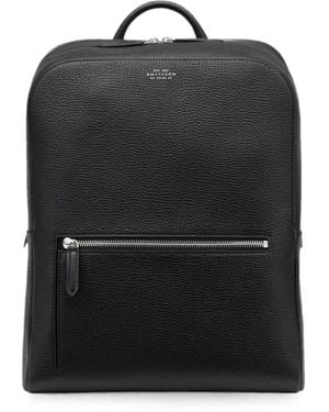 Smythson Ludlow Zip-Around Backpack - Black
