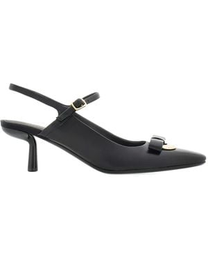 Ferragamo Drop Bow 55mm パンプス - ブラック