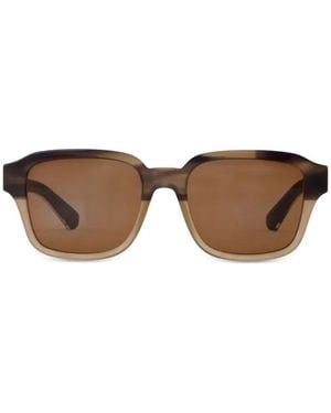 Burberry Lunettes De Soleil À Monture Carrée - Brown