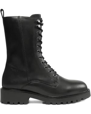 Vagabond Shoemakers Kenova Lace-Up Chunky-Sole Boots - Black
