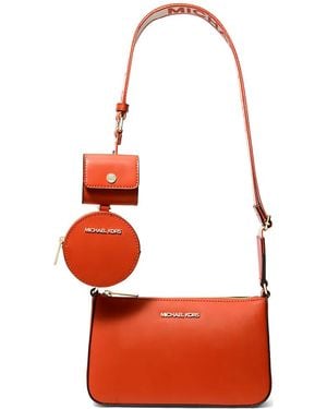 Michael Kors Jet Set Crossbody Bag With Airpods Pro Case - Red