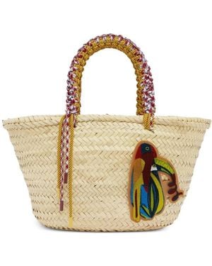 ALÉMAIS Toucan Tango Macramé Shoulder Bag - Metallic