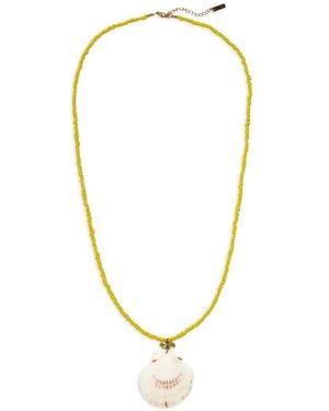 Jennifer Behr Cayman Shell-Pendant Necklace - Metallic