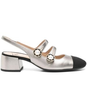 Roberto Festa 40Mm Tiglio Slingback Court Shoes - White