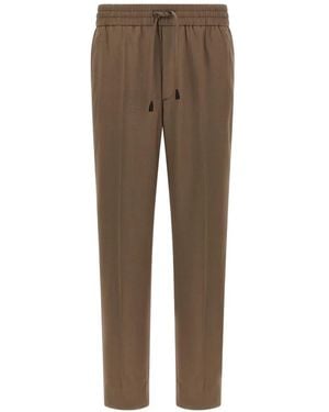 Brioni Asolo Drawstring-Waist Trousers - Natural