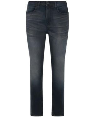 HUGO Whiskering-Effect Jeans - Blue