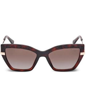 GUESS EYEWEAR Cat-Eye Sunglasses - Brown