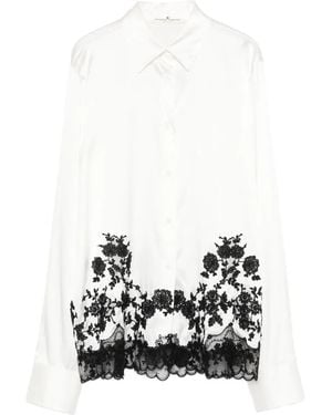 Ermanno Scervino Lace Embroidered Shirt - White