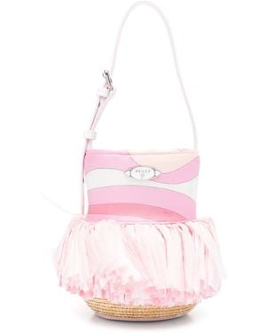Emilio Pucci Bolso bombonera de seda - Rosa