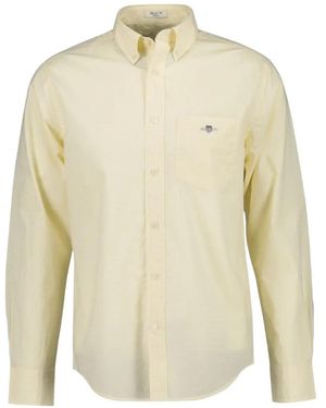 GANT Classic Gingham-Check Button-Down Shirt - White